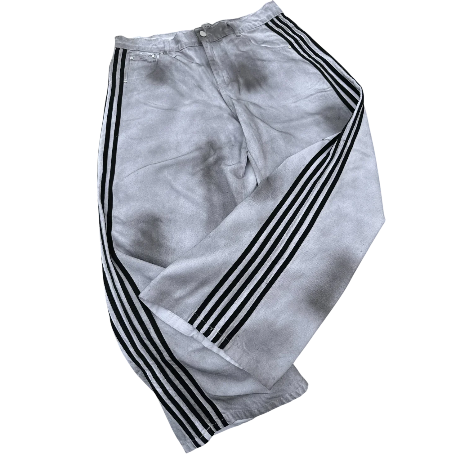 Youngzz Y2K Striped Baggy Jeans