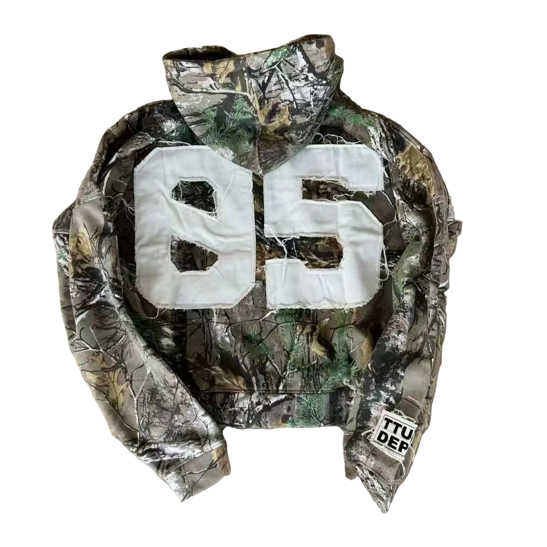 Youngzz Y2K Camo Zip Up Hoodie