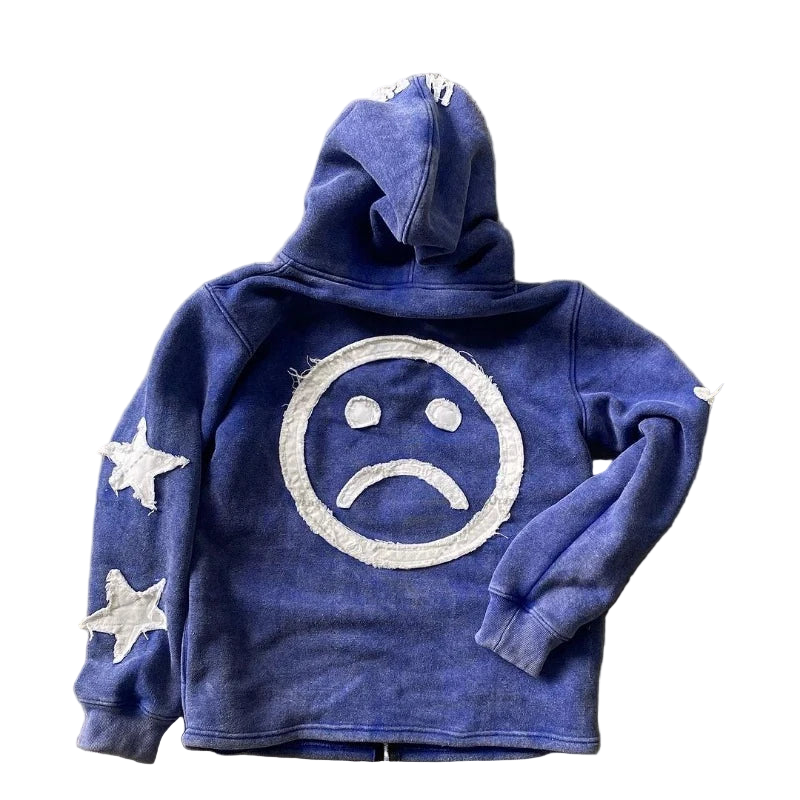 Youngzz Y2K Vintage Zipper Hoodie