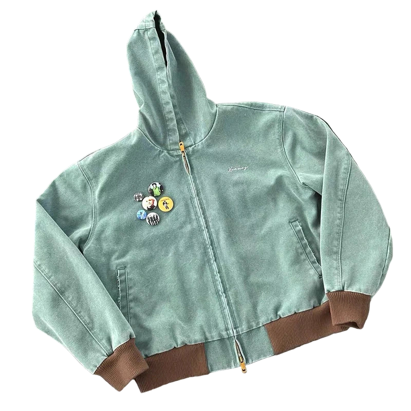 Youngzz Vintage Y2K Zipper Hoodie