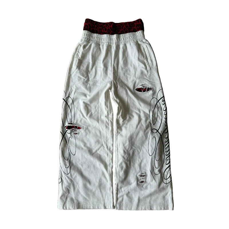 Youngzz Baggy Double Waisted Sweatpants